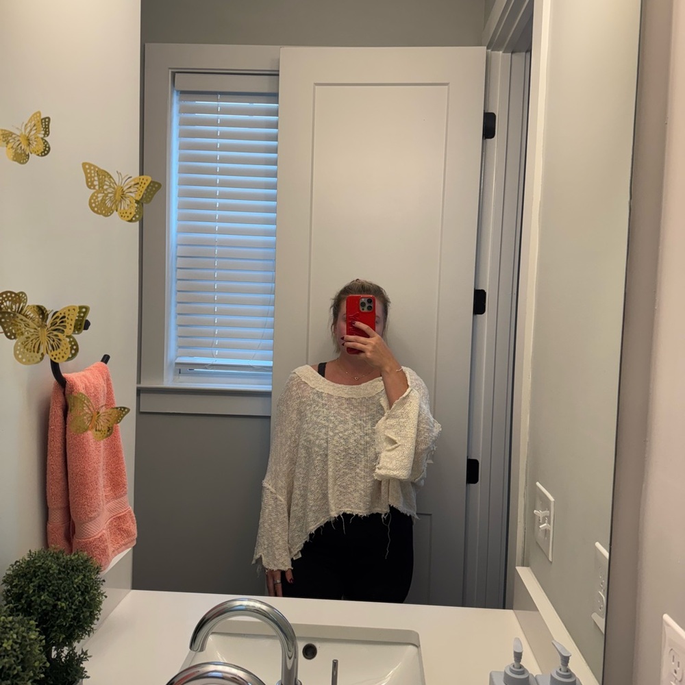 Free People Open Back Sweater